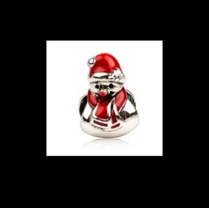 Red nosed snowman charm Trynmera for Pandora